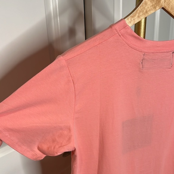 NWT Homme + Femme LA pink triple layer plus tee unisex short sleeve tee - Picture 10 of 17